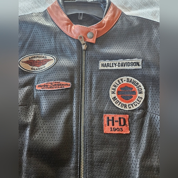 Harley Davidson womens racing style leather jacket size large - Picture 7 of 7